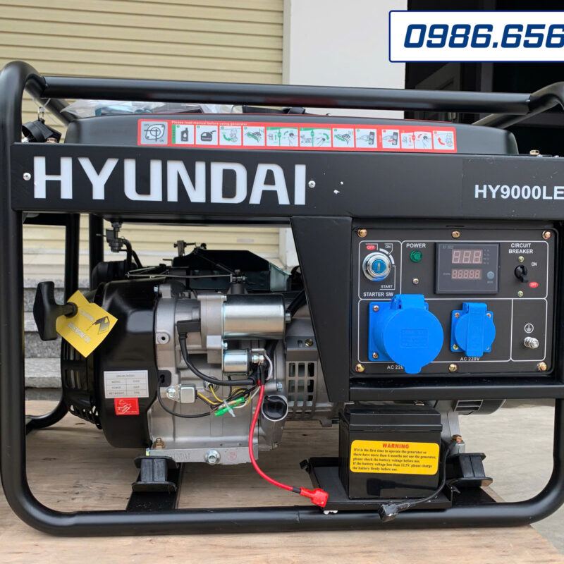 Máy phát điện chạy xăng 6kW Hyundai HY9000LE